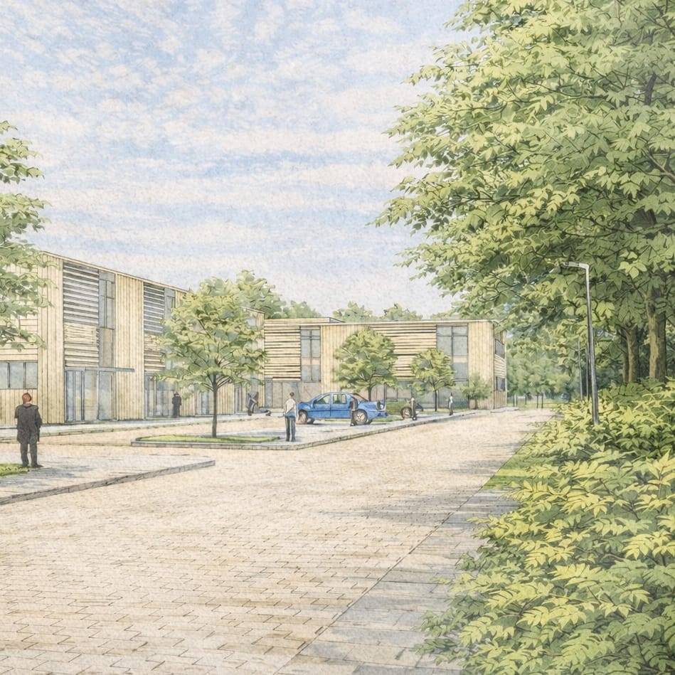Illustrative image of the Innovation Quarter for the proposed OTP2 scheme
