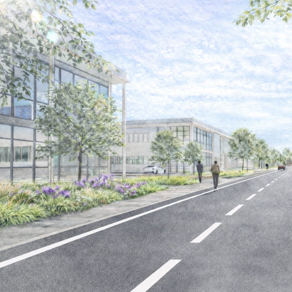 Illustrative image of the typical estate view for the proposed OTP2 scheme